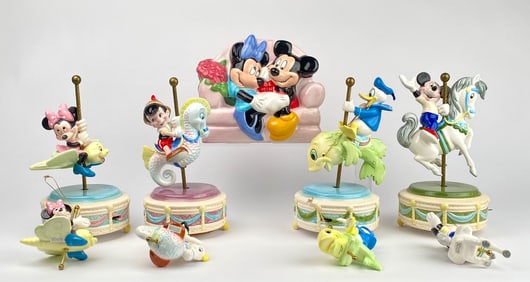 Disney Mickey and Friends Schmid Musical Figurines and Ornaments