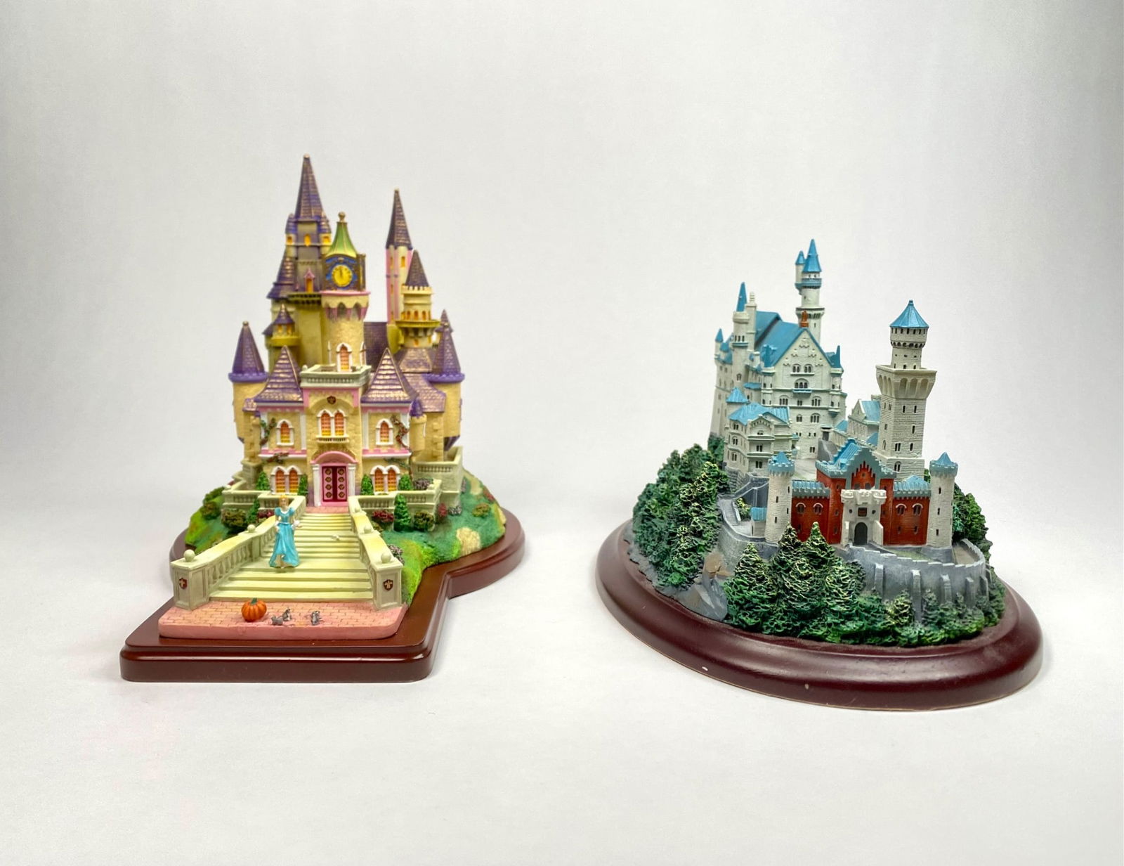 Pair of Disney Lenox Miniature Castles (1 of 12)