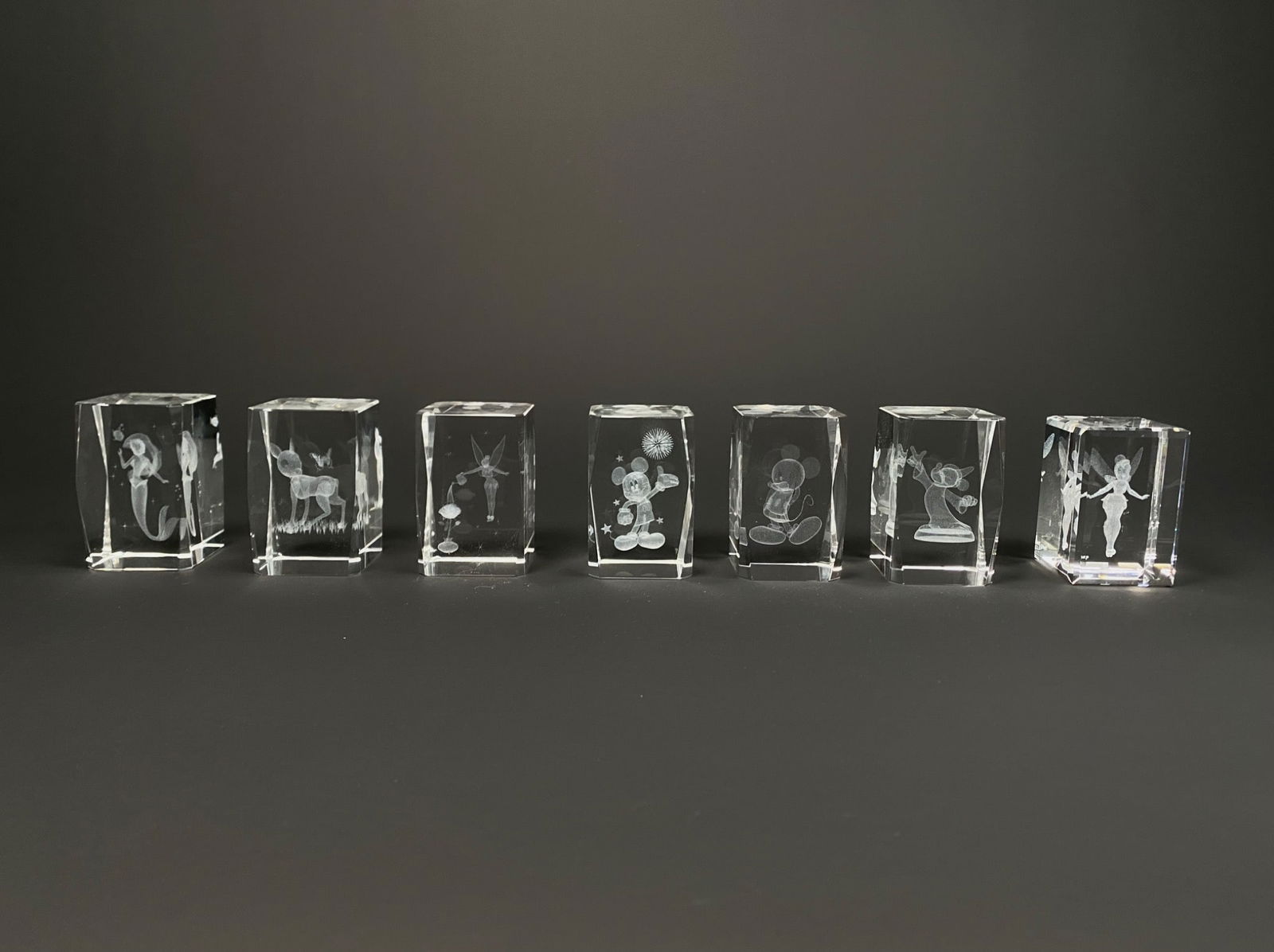 Set of Disney Crystal Glass Etched Figurines (1 of 11)