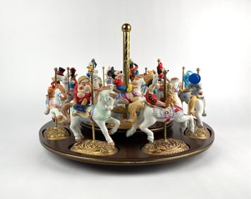 Limited Edition Disney Character Carousel Figurine with Music