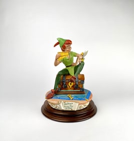 Capodimonte Disney Peter Pan and Tinker Bell Figurine