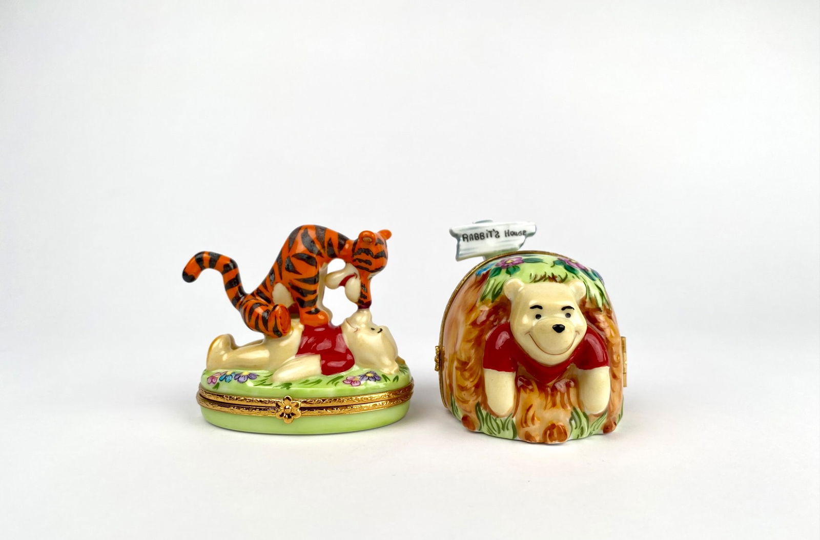 Set of 2 Limoges Boxes Featuring Winnie the Pooh and Tigger (1 of 12)
