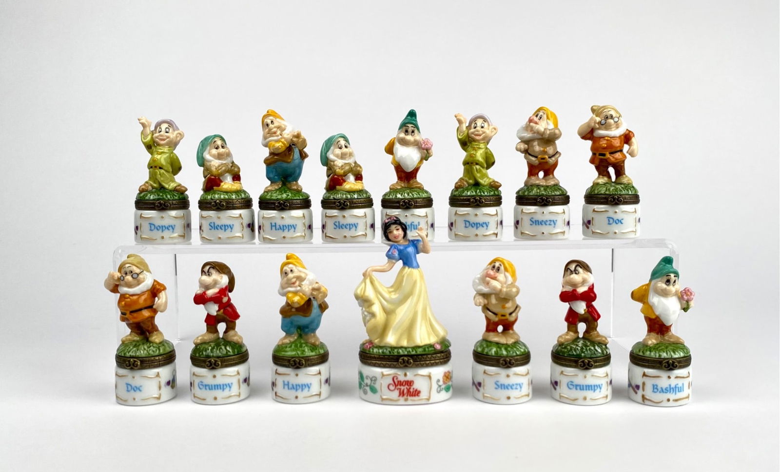 Set of 15 PHB Disney Snow White and the Seven Dwarfs Trinket Boxes (1 of 12)