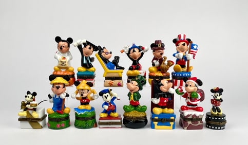 Set of 15 Mickey Mouse Porcelain Trinket Boxes?