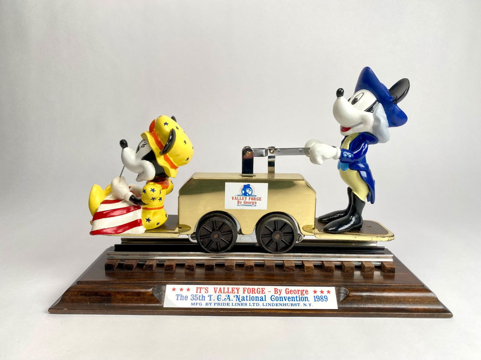 1989 Disney Pride Lines It’s Valley Forge by George Collectible Handcar (1 of 12)