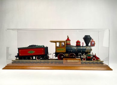 Lilly Belle Model Locomotive With Wood And Acrylic Display Case