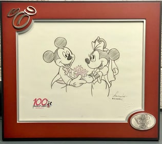 Limited Edition Disney 100 Years of Magic Mickey and Minnie Sketch