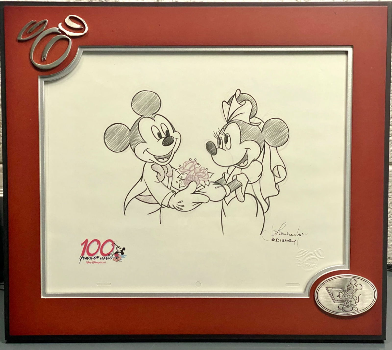 Limited Edition Disney 100 Years of Magic Mickey and Minnie Sketch (1 of 11)