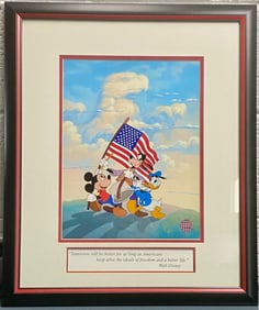 Limited-Edition Disney Sericel Spirit of America (COA)