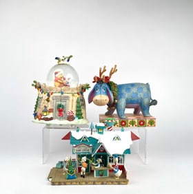 Assorted Disney Lot of Figurines and Snow Globe