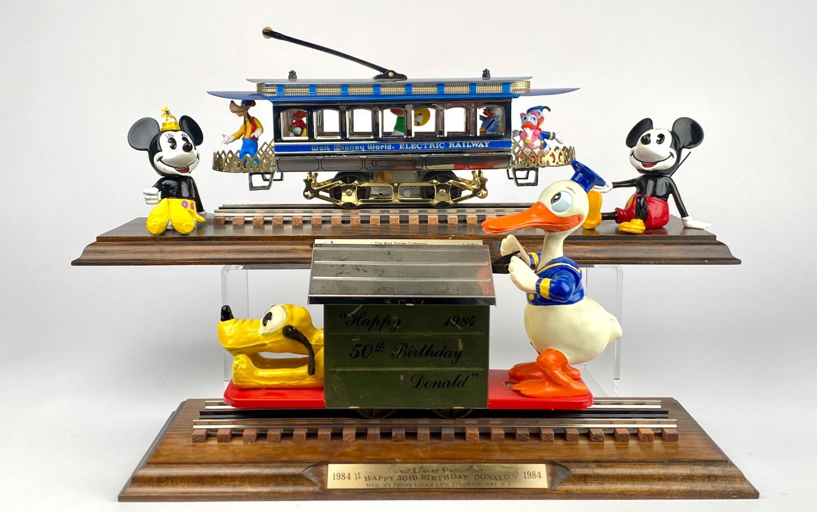 Set of 2 Walt Disney Productions Train Displays with Characters (1 of 12)