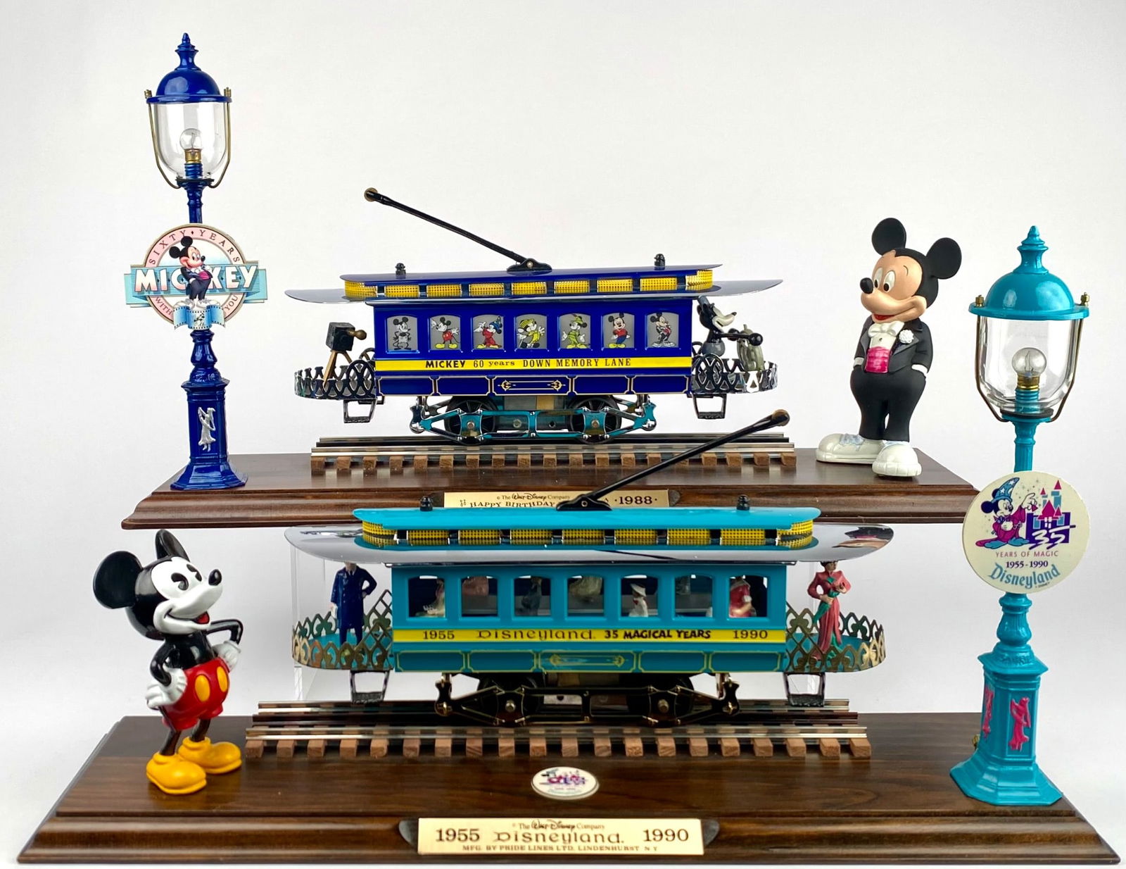 Disney Limited Edition Model Trams With Mickey Mouse Figures (1 of 12)