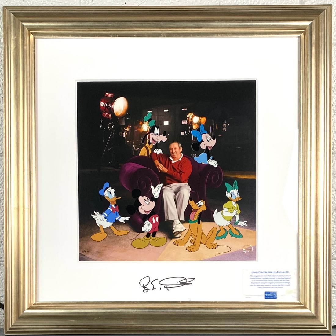 Limited Edition Disney Cel Roy Disney and Friends (COA, Signed) (1 of 10)