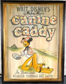 Disney’s Mickey Mouse and Pluto Canine Caddy  Artwork (Signed)
