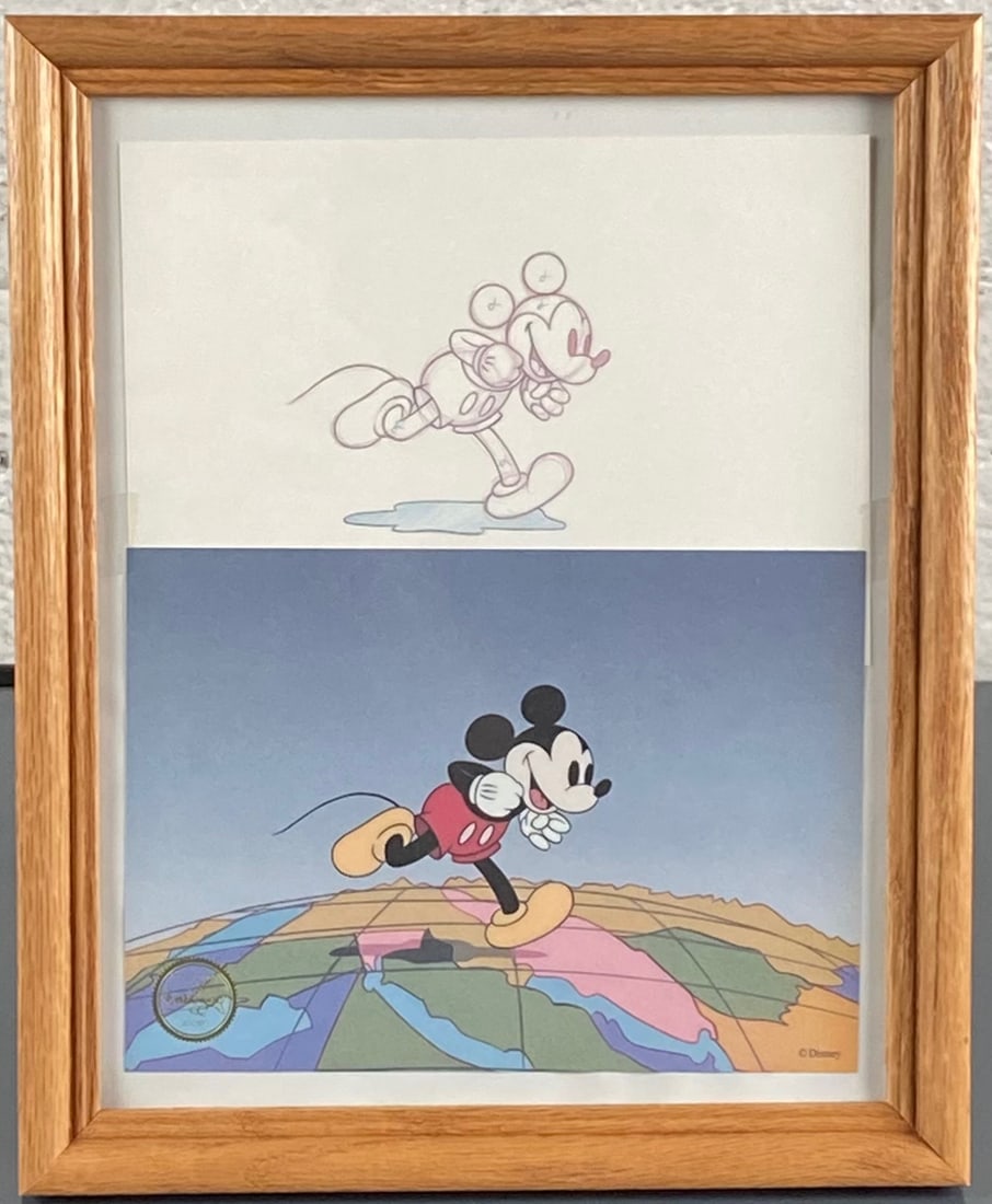 Mickeys Greatest Moments Framed Print Walt Disney Art