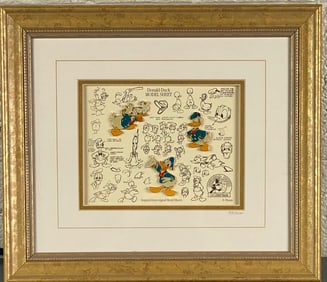 Donald Duck Limited Edition Pin Set Framed Display (COA)