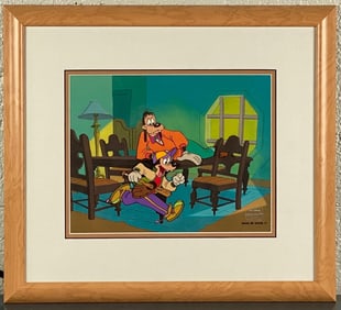 Framed Disney Television Animation Art Cel Featuring (COA)