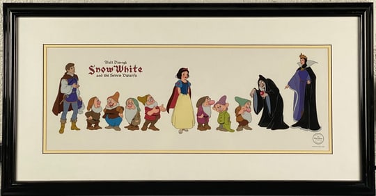 Walt Disney Snow White and the Seven Dwarfs Sericel (COA)