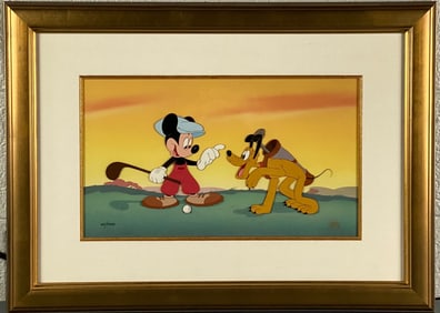 Walt Disney Limited Edition Sericel Canine Caddy? (COA)