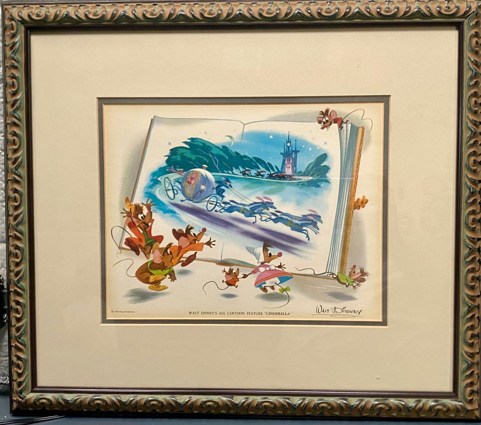 Disney Cinderella 1950 Fan Card Artwork (1 of 12)