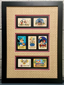 Framed Display of Disney Cruise Line Key Cards (2006)