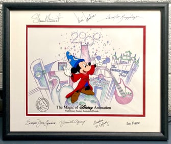 Framed Disney Animation Artwork Signed by Artists
