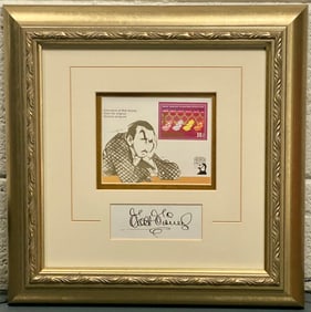 Framed Walt Disney Limited Edition Stamp With Reproduced Signature (COA)