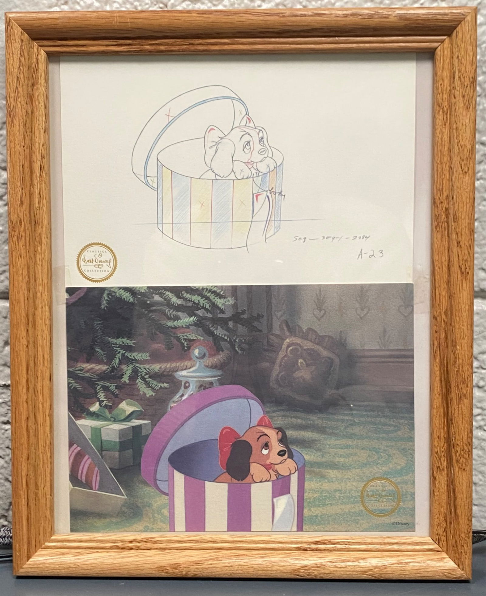 Disney Collectors Society Lady Lithograph and Animation Drawing (1 of 9)