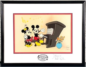 Disney Sericel Music to My Ears Featuring Mickey and Minnie Mouse