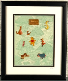 Winnie the Pooh and the Hundred Acre Wood Limited Edition Pin Art