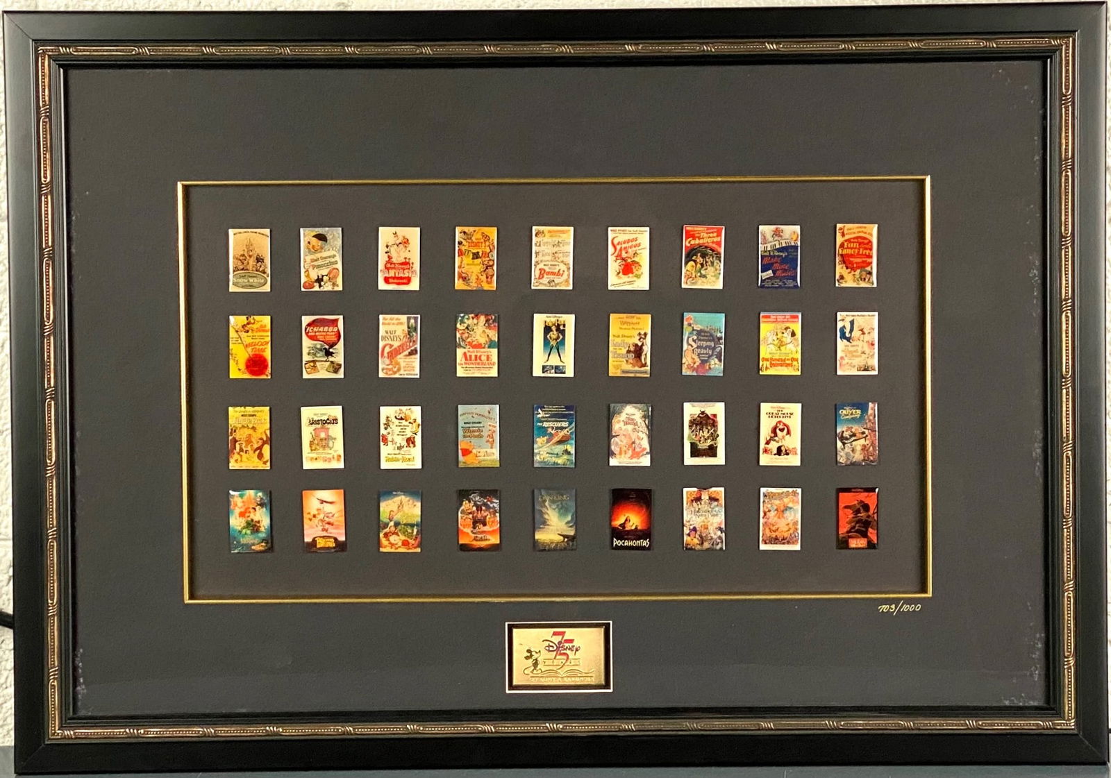 Walt Disney 75th Anniversary One Sheets Pin Set (COA) (1 of 10)