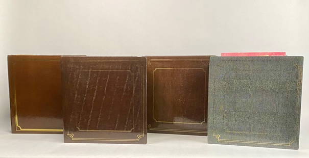 Collection of Four Scrapbooks of Disney Memorabilia and Ephemera: A lot comprising four binders filled with Disney themed memorabilia and ephemera. The collection includes magazine clippings, articles, advertisements, postcards, themed merchandise packaging, and mor