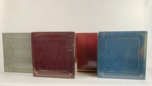 Collection of Four Binders Featuring Assorted Disney Memorabilia