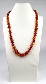 Baltic Amber Honey Toned Chip Bead Necklace