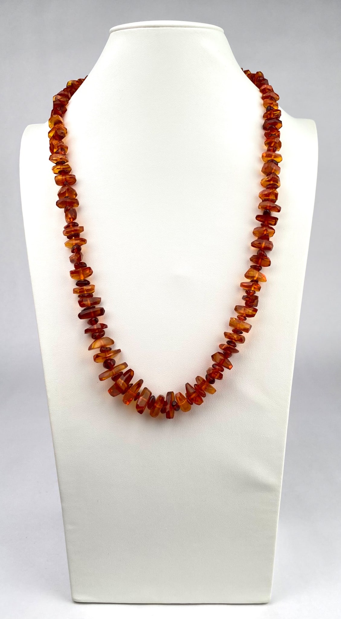 Baltic Amber Honey Toned Chip Bead Necklace (1 of 9)