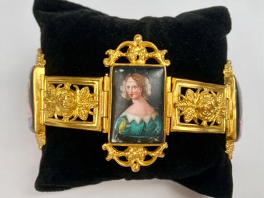 Victorian Portrait Miniature Bracelet
