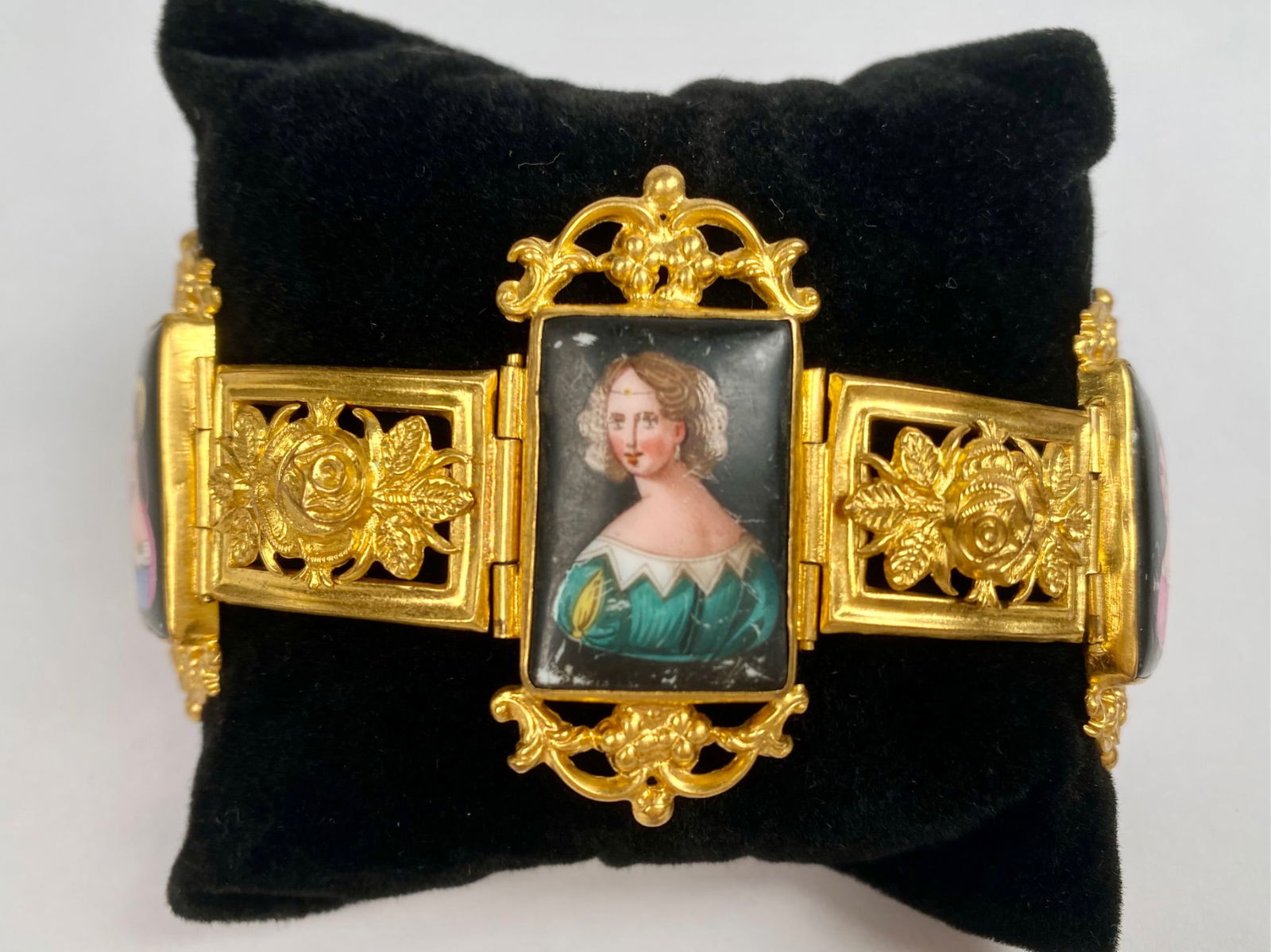 Victorian Portrait Miniature Bracelet (1 of 9)