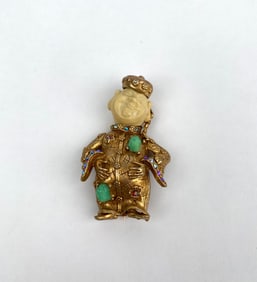 HAR Happy Buddha Brooch