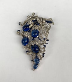 Crown Trifari Costume Jewelry Brooch