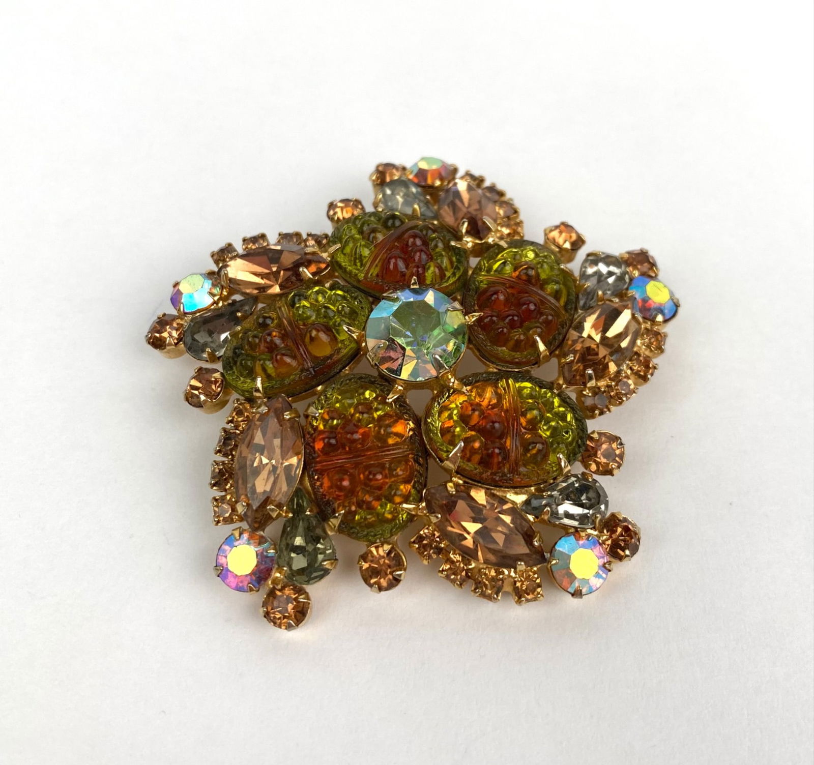 Juliana Gold Tone Rhinestone Brooch (1 of 6)