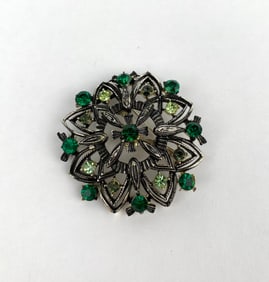 Mid Century  Floral Brooch