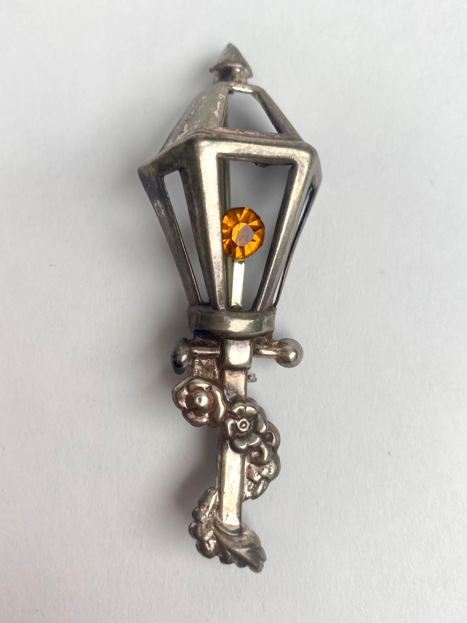 Sterling Silver Lang Lamppost Brooch (1 of 7)