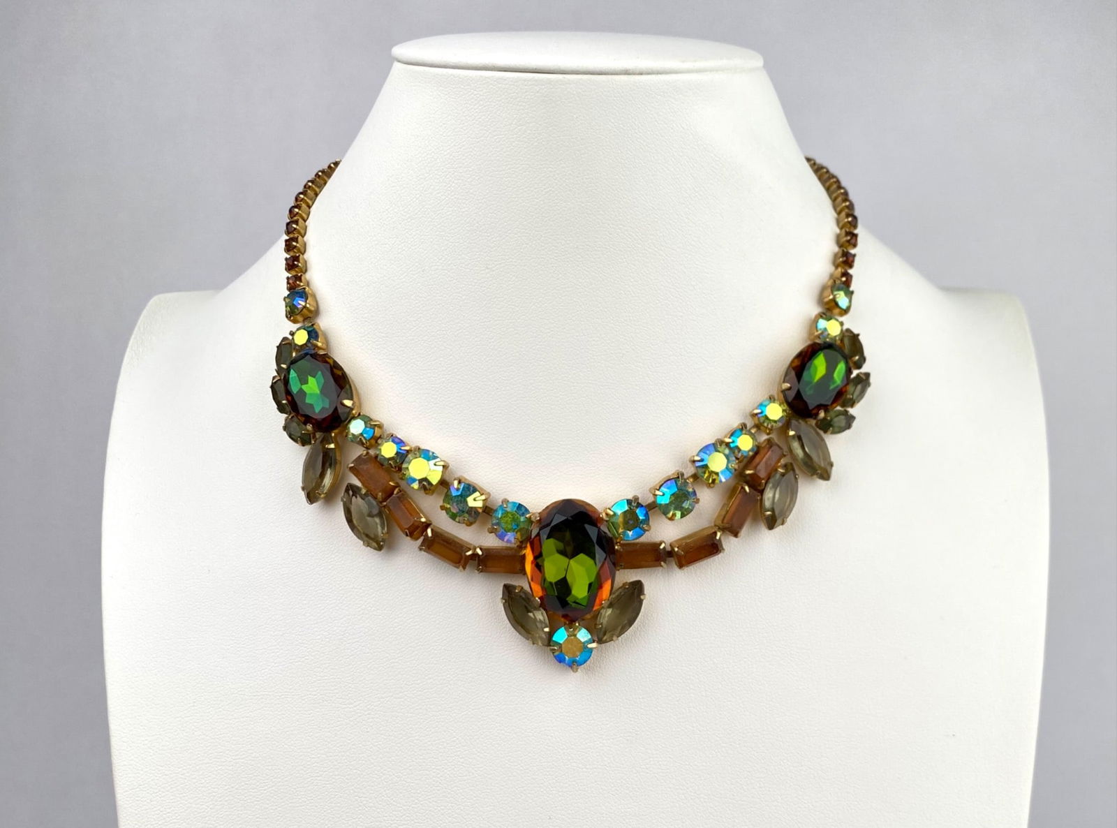 Juliana (DeLizza & Elster) Bib Necklace with Rhinestones (1 of 8)
