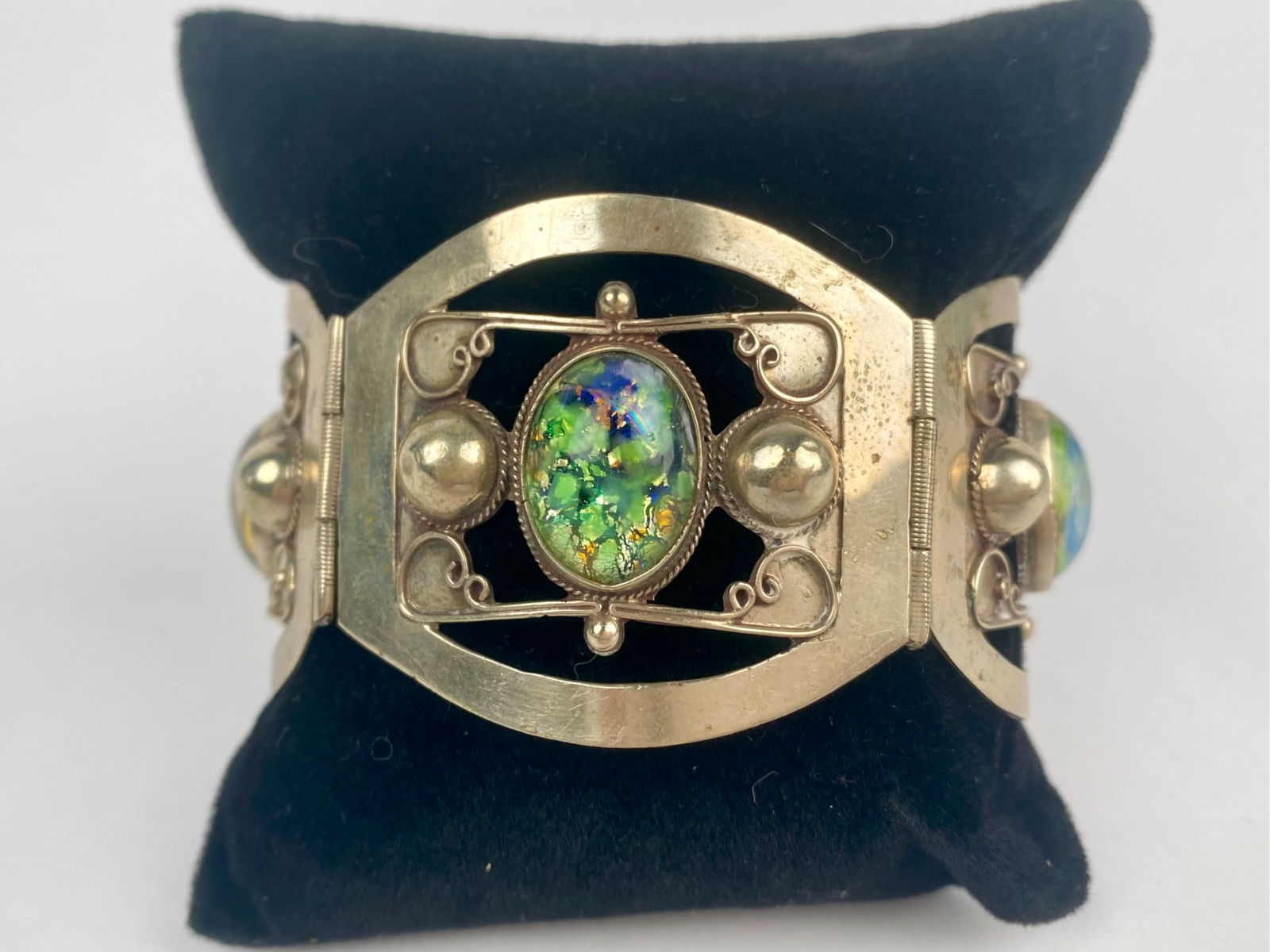 Mid Century Sterling Silver Mexican Taxco Bracelet (1 of 12)