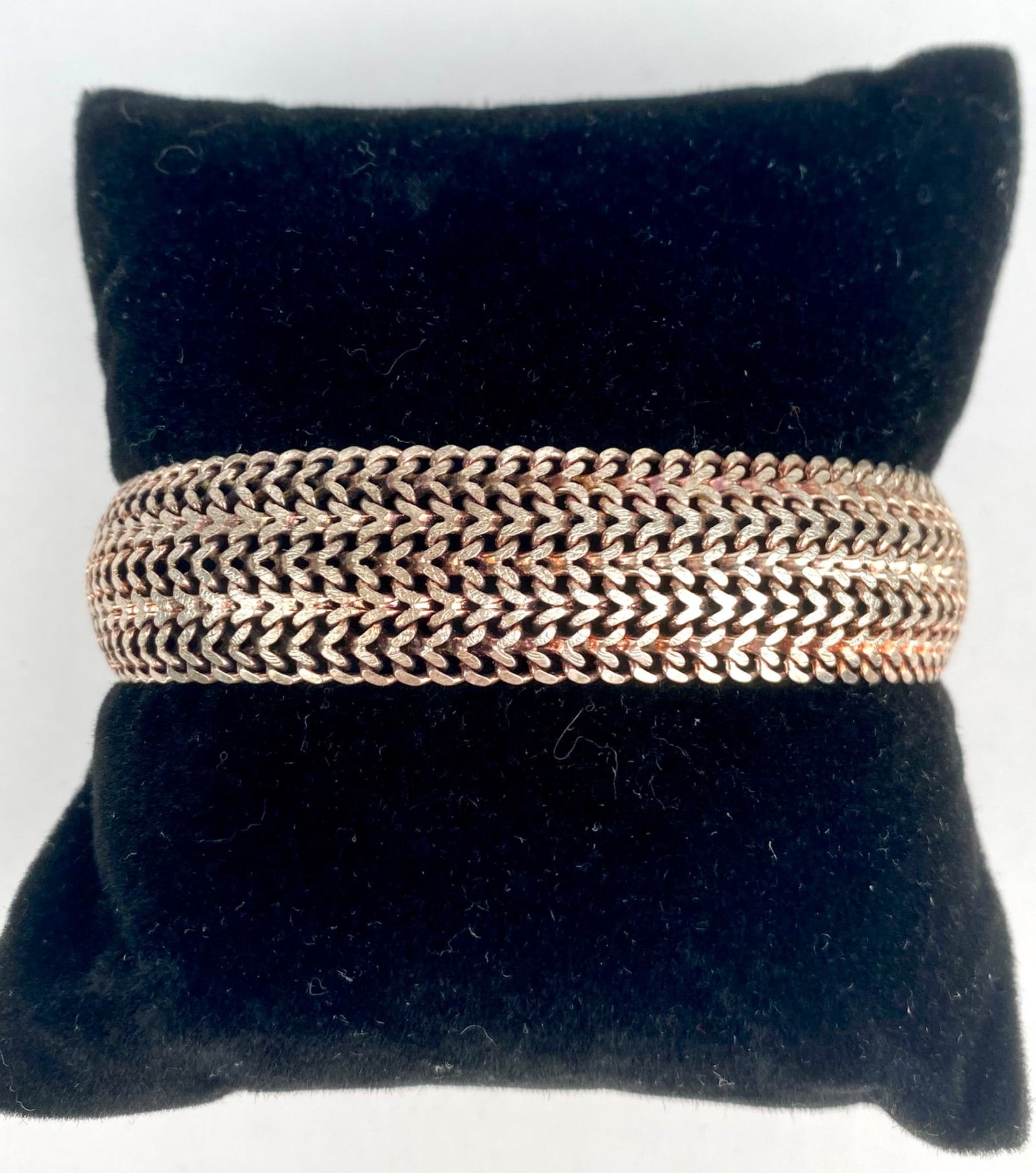 Italian Sterling Silver Woven Link Milor Bracelet (1 of 9)