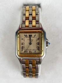 Cartier Panthere Watch in Two-Tone Stainless Steel and 18K Yellow Gold with Box