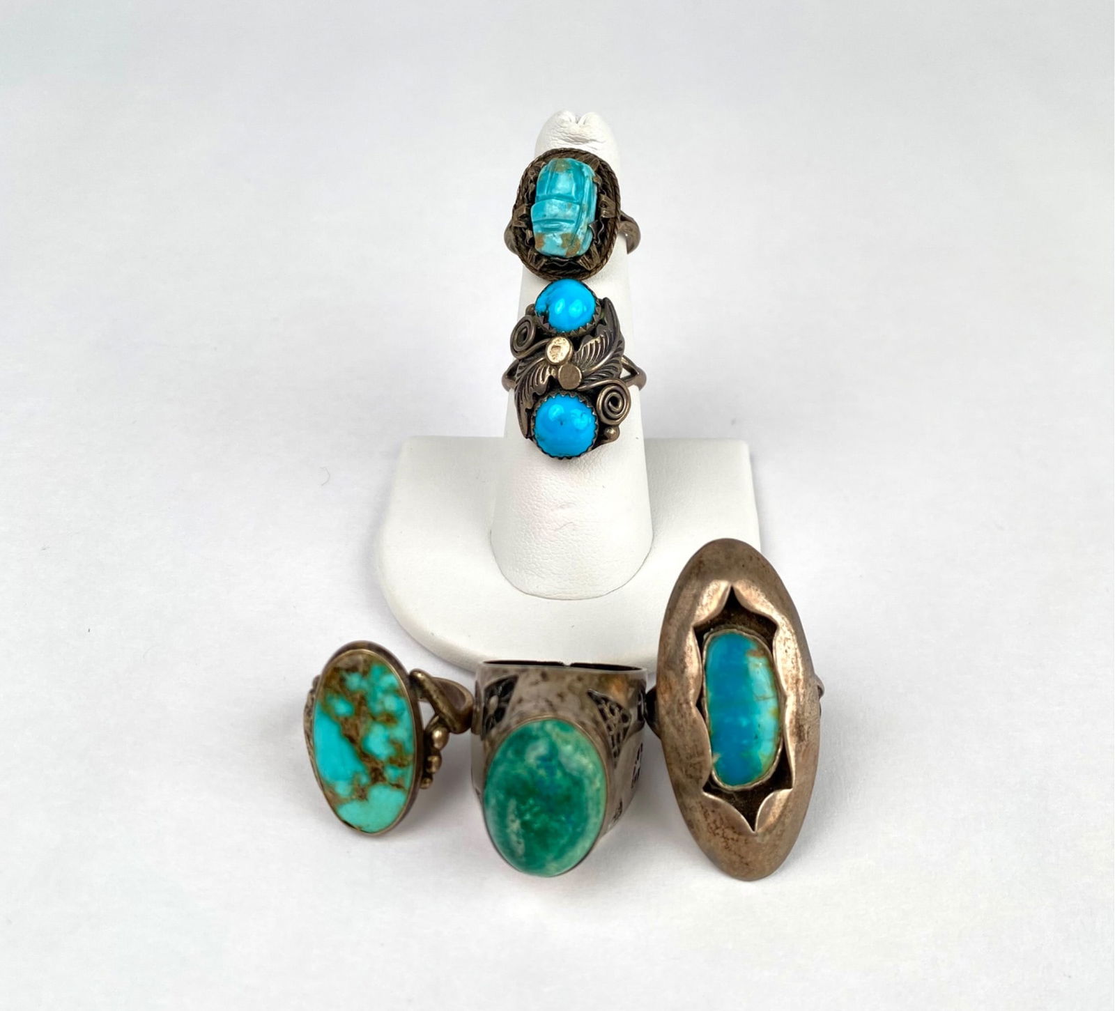 Collection of Five Sterling Silver Rings (1 of 12)