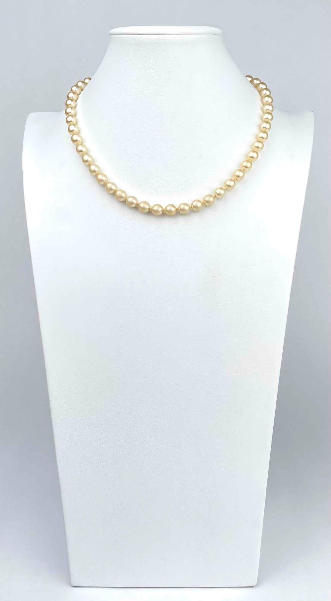 Faux pearl necklace by Kenneth Jay Lane. Necklace has a gold clasp with KJL as pictured. Faux pearls (1 of 7)