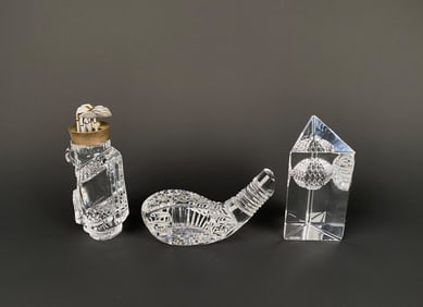 Collection of Three Waterford Crystal Golf Inspired Items