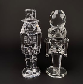 Pair of Crystal Nutcrackers (Waterford and Shannon Crystal)